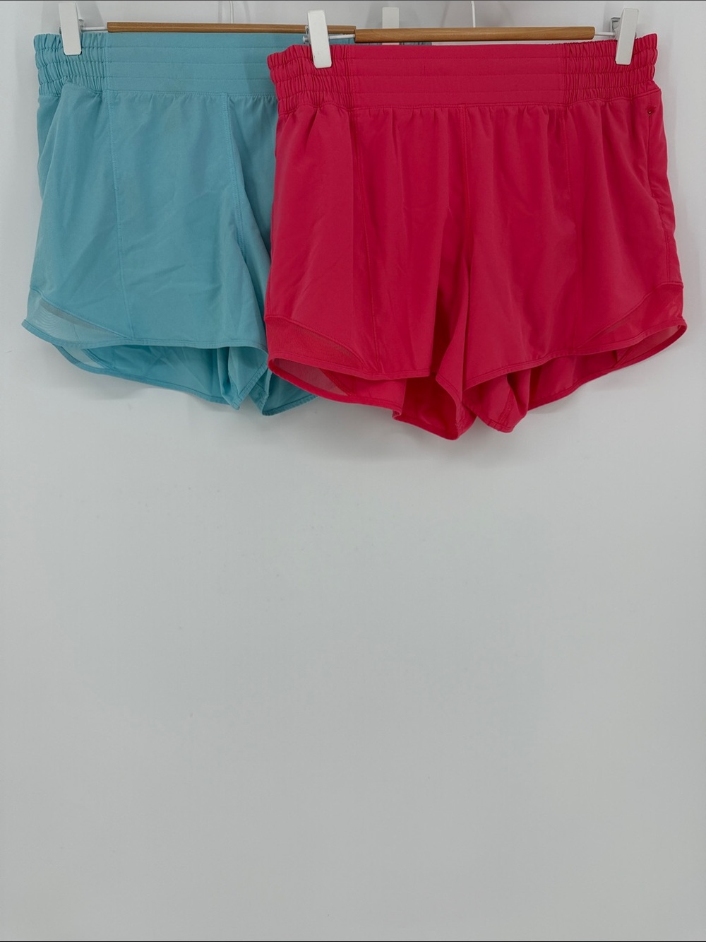 Lululemon Hotty Hot Shorts Bundle Size 10 Pink Blue